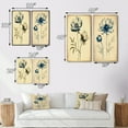 thumbnail image 4 of Designart "Indigo Flower Bursting into Blossom I" Floral Framed Wall Art Set Of 2 - Traditional Blue Framed Wall Art Set Of 2, 4 of 6