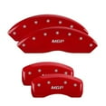 thumbnail image 2 of MGP Front set 2 Caliper Covers Engraved Front Oval logo/Ford Red finish silver ch Fits select: 2002 FORD ECONOLINE E150 VAN, 2001 FORD ECONOLINE E150 WAGON, 2 of 4