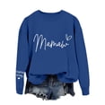 thumbnail image 1 of Chandail en Molleton Sans Capuche à Manches Longues et Col Rond Imprimé Maman Mode Décontractée pour Femmes, 1 of 4