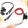 thumbnail image 4 of MasteelfCA SAE to USB Motorcycle Mobile Phone Charger Fast Charge Use Interface(Black), 4 of 7