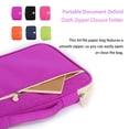 thumbnail image 3 of pitrice School Waterproof Dustproof A4 File Paper Bag Document Oxford Cloth Folder Pouch Portable Stationery Accessory Orange, 3 of 9