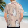 thumbnail image 6 of High Quality Hawaiian Shirts for Men Short Sleeve Aloha Beach Shirt Floral Summer Casual Button Down Shirts Blouses ME2N87, 6 of 7