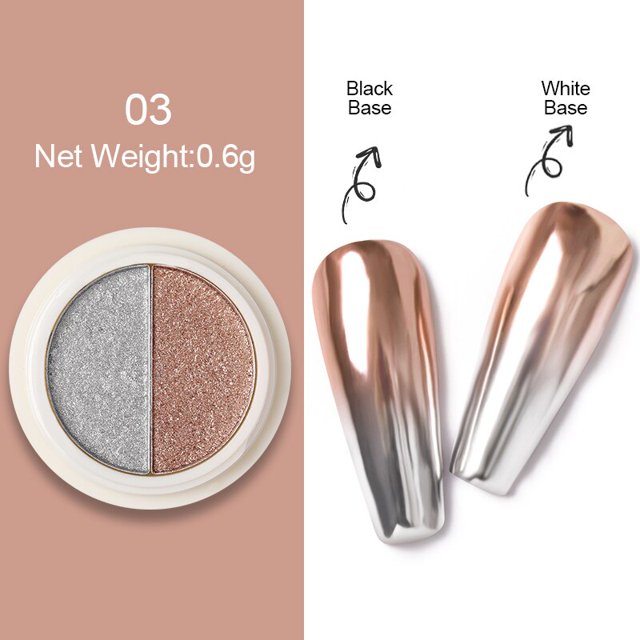 Oro plata espejo polvo uñas arte brillo oro rosa Champange UV Gel polaco cromo polvo metálico efecto pigmento Decoración Tan Jianjun unisex
