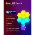 thumbnail image 5 of 8 Pack RGB Hexagon Lights Works with 𝑨𝒍𝒆𝒙𝒂 𝑮𝒐𝒐𝒈𝒍𝒆 𝑨𝒔𝒔𝒊𝒔𝒕𝒂𝒏𝒕, 𝑾𝒊-𝑭𝒊 𝑺𝒎𝒂𝒓𝒕 𝑯𝒐𝒎𝒆 Decor Creative Wall Lights Panel with Music Sync, Gaming Lights for Wall 3Inch, 5 of 6