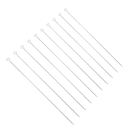 UPOUART 10Pcs Durable Stainless Steel Beaded Hooks for Beading Supplies Silver