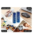thumbnail image 4 of Palogreen 4 Pack Rechargeable AA Batteries USB 3600mWh 1.5V Lithium High Capacity AA Batteries with Battery Case, 4 of 9
