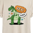 thumbnail image 3 of Toy Story - Rex Flex - Juniors Ideal Flowy Muscle T-Shirt, 3 of 5