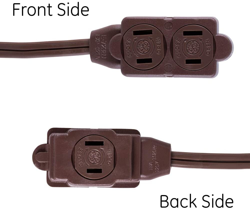 GE 6 Ft Extension Cord, 3 Power Strip, 2 Prong, 16 Gauge, Twistto