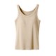 thumbnail image 2 of TaTaai Plus size women's ribbed tank top, built-in wireless cups, solid color, casual style, soft stretchy fabric, pullover design, ideal for loungewear & layering Gift, 2 of 9