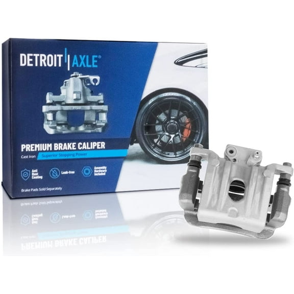 Detroit Axle - Rear Right Brake Caliper w/Bracket Replacement for 2010-2012 Hyundai Santa Fe, 2011-2013 Kia Sorento