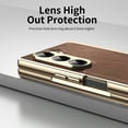 thumbnail image 5 of Allytechgroup Case for Samsung Galaxy Z Fold 7 with Screen Protector, Lens High Out Protection Non-Greasy Upgraded Anti-Drop Shockproof Protective Back Cover for Samsung Galaxy Z Fold 7, Brown, 5 of 12