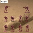 thumbnail image 4 of 100 figuras de soldados para decoración de mesa de arena, modelo de soldado para niños. Rojo, 4 of 8