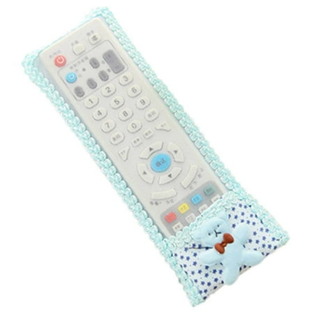 

TV Air Conditioner Remote Controller Small Bear Design Lace Fabric Case Cover Protector S/M/L