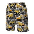 thumbnail image 5 of Kdxio Excavator At Work Pattern Mens Casual Shorts - Drawstring Summer Beach Sports Shorts for Men, 5 of 9