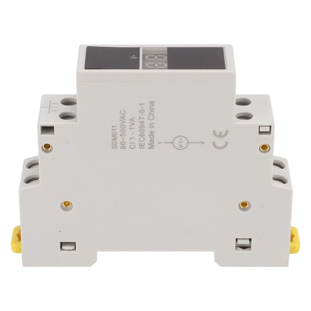 DIN Rail Voltmètre, Monophasé Voltmètre Monophasé Mini Voltmètre Modulaire Utilisation Pratique