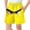 Yellow, variant on ITSAME Boys Beach Shorts, Quick-Dry Fashion Print Elastic Waist Summer Casual Swim Trunks for Kids Yellow 6-7T