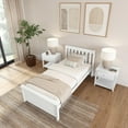 thumbnail image 5 of Plank+Beam Solid Wood Twin Bed Frame with Headboard, Classic Twin Size Adults Platform Bed, 5 of 9