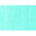 thumbnail image 1 of Ahgly Company Indoor Rectangle Solid Turquoise Blue Modern Area Rugs, 4' x 6', 1 of 4