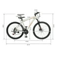 thumbnail image 2 of Zimtown 26/27.5 inch Mountain Bike Aluminum Alloy Frame, 21 Speed Outdoor Cycling Bike, Double Disc Brake, Green, 2 of 9