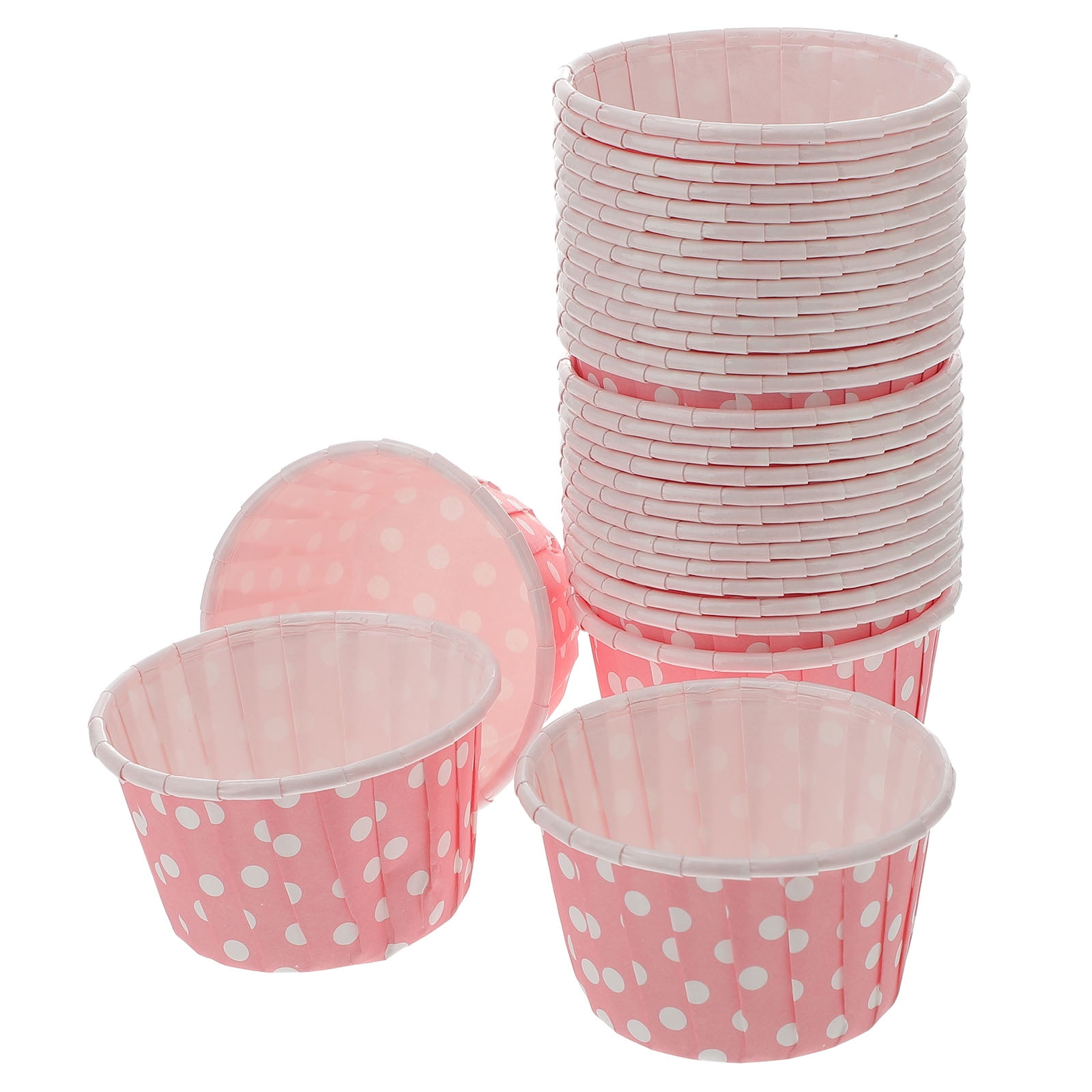 50pcs Useful Dessert Bowls Ice Cream Paper Bowls Disposable Paper Cups