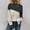 Army Green, variant on NTACZA Crewneck Sweater for Women Chunky Knit Color Blocks Comfort Sweaters Casual Outerwear Fall Winter Oversized Sweater Drop Shoulder Army Green