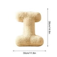 thumbnail image 2 of Wadada Letter Plush Pillow, Letter Hugging Throw Pillows, Decorative Initial Letter Shaped Throw Pillows for Bed Couch, Letter Pillows English Alphabet A to Z for Sofa Bedroom Living Room Decor (I), 2 of 9
