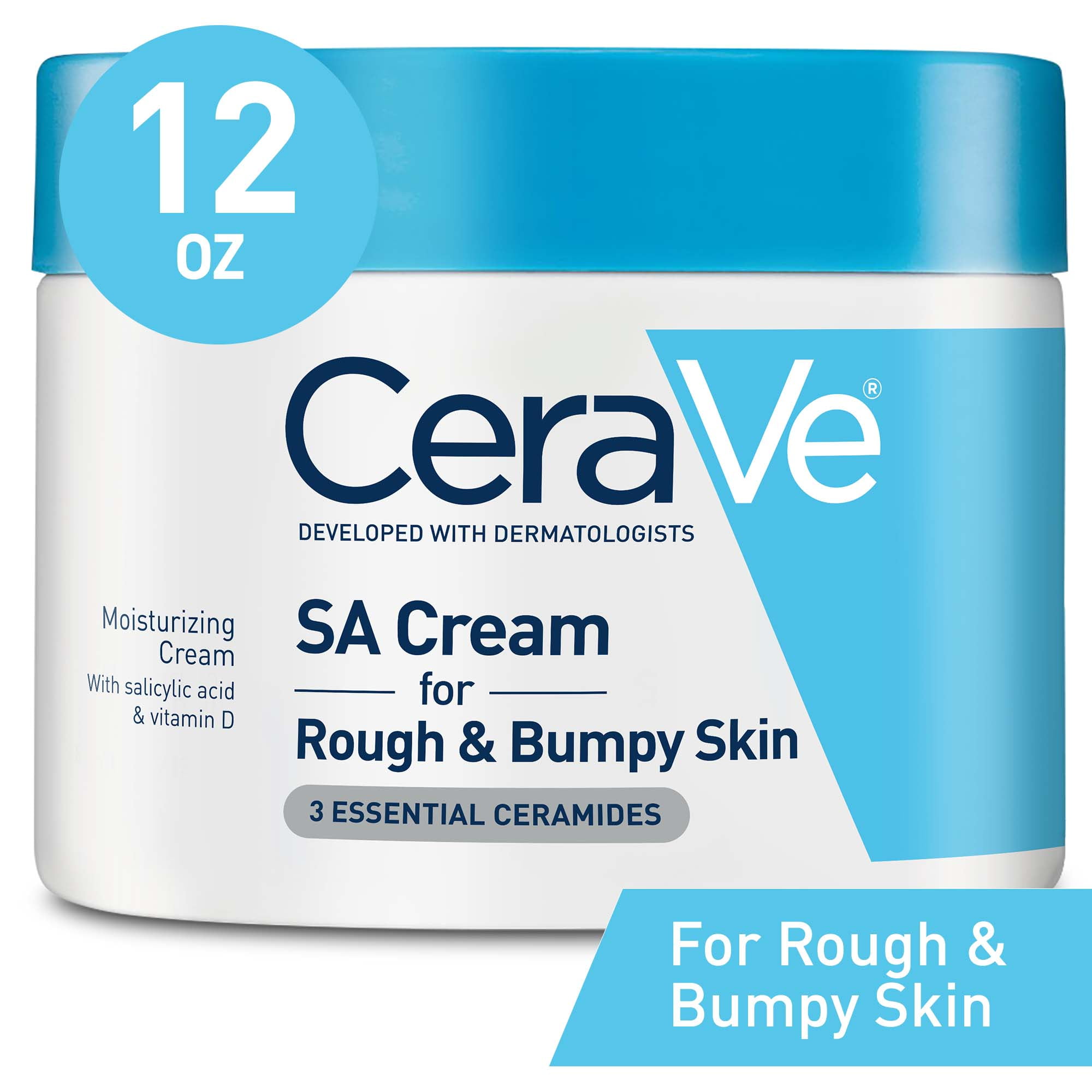 CeraVe Renewing SA Body Cream For Bumpy Skin, 12 Oz. - Walmart.com
