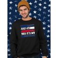 thumbnail image 2 of Happy July 4Th And My Birthday Sweatshirt Men -Image by Shutterstock, Male x-Large, 2 of 4