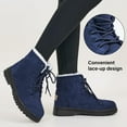 thumbnail image 5 of Women Winter Boots Snow Warm Cotton Fur Lined Winter Shoes Lace Up Comfortable Non Slip Ankle Platform Boots Outdoor, 5 of 12