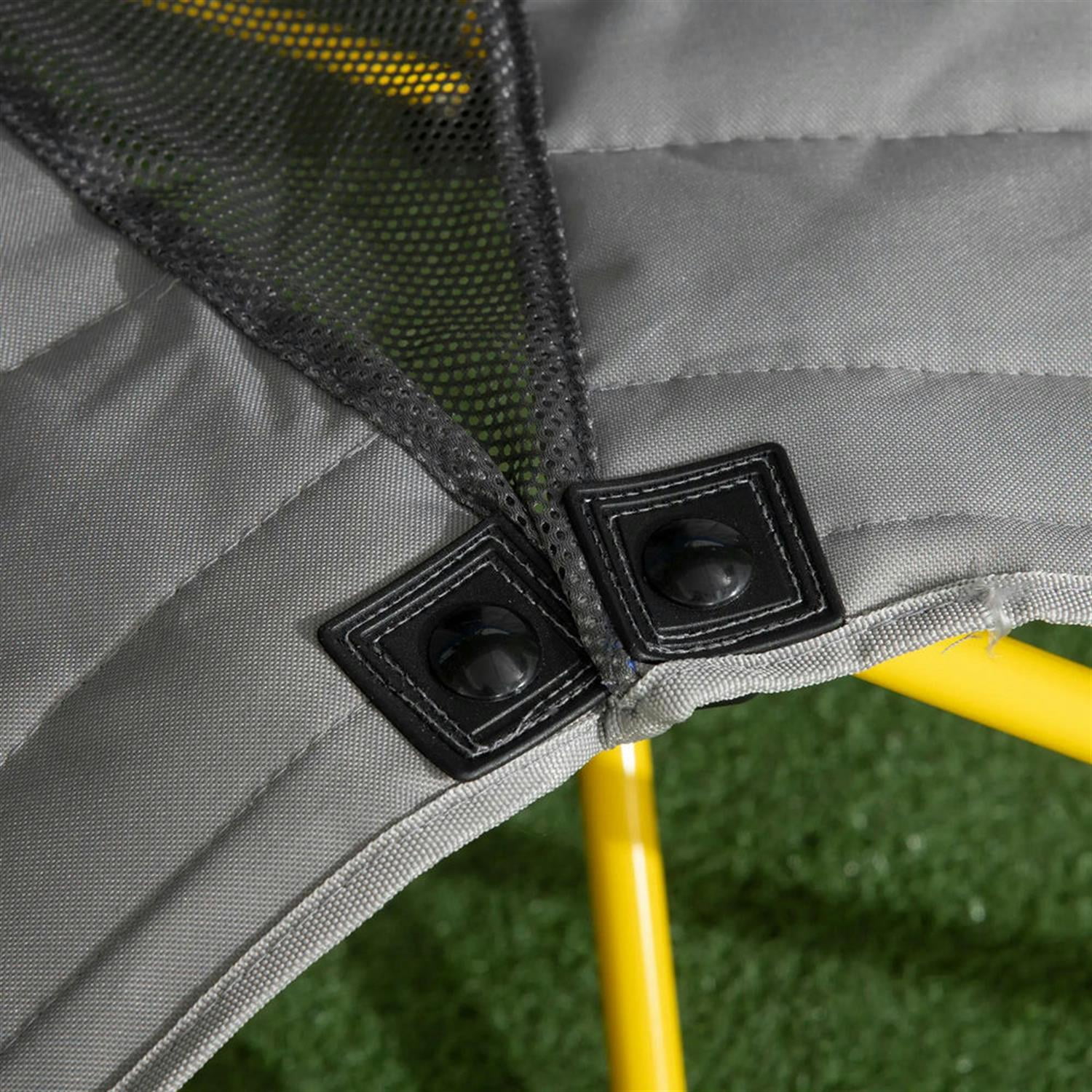 Demi Bonn Outdoor Loveseat Style Portable Folding Chair, Oversized Camping Seat with Bag & Cup Holders for Beach, Picnic, Hiking, Travel, Blue