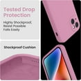 thumbnail image 4 of for iPhone 13 Case, Silicone Upgraded [Camera Protection] Phone Case with [2 Screen Protectors], Soft Anti-Scratch Microfiber Lining Inside, 6.1 inch, Lilac Purple, 4 of 11