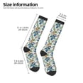 thumbnail image 2 of KLL Dinosaurs And Leaves Print Cool Socks Men's Women's Crew Socks Funny Crazy Novelty Stockings, 2 of 6