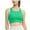 18-Green, variant on YWDJ Bras for Women Full Coverage Padded Pullover Comfy Bras Wirefree Sports Bras Wide Strap Workout Bras Push up Low Support Wrap Gym Bras Padded Yoga Bras Comfortable Solid Bras Red S