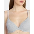 thumbnail image 4 of No Boundaries Cotton Blend Lightly Lined T-Shirt Bra, Women's 34A-40C, 4 of 6