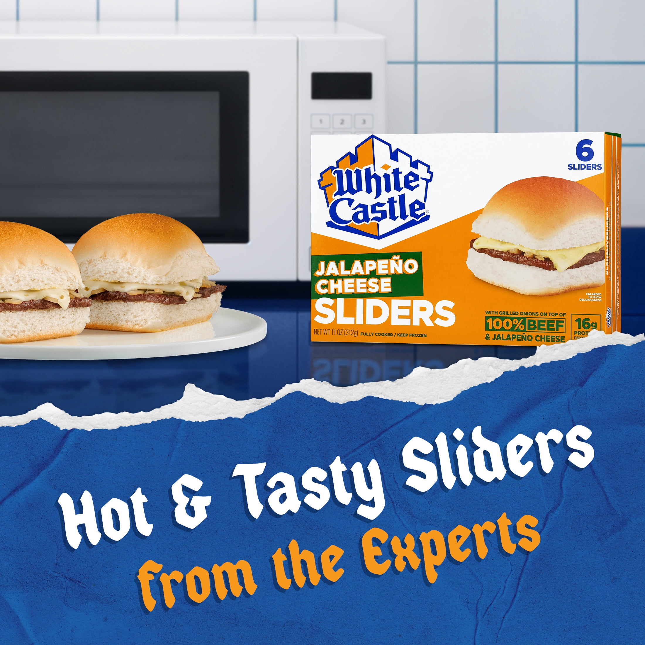 White Castle Jalapeno Cheese Sliders, 6Ct (3-2 Pks)