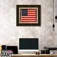 thumbnail image 4 of Framed Wavy American Flag with Grommets Shadowbox | Real Cotton Cloth Embroidered Flag | 27L X 31W" Inches, 4 of 6