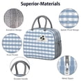 thumbnail image 4 of Lunch Bag Lunch Box for Women Reusable Insulated Lunch Cooler Bags,Large Capacity for Work Travel Picnic,Water-Resistant Multicolored Checkered Retro Lunch Tote Bag Gifts for Woman Mom Grey, 4 of 6