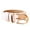 White, variant on 1. Women's Adjustable Faux Leather Waist Belt with Decorative Clasp for Casual & Formal Attire