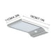 thumbnail image 3 of Luces Del Patio Lámpara solar de pared de 48 LED con sensor de movimiento,resistente al agua IP65,para exteriores,ideal para garajes y patios (blanca,1 unidad). Rkxzt, 3 of 7