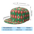 thumbnail image 5 of Custom Christmas Printed Flat Baseball Cap – Adjustable Snapback Hat with Flat Bill, Breathable and Durable, Personalized Design for Sports, Travel & Daily Wear, 5 of 6