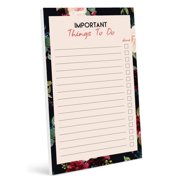 Inkdotpot Daily Planner List Pad Notepads Memo Pad, Undated To-Do List Tear Off pad - 4.5 x 7.5 Inches (50 Sheets) Organizer- Scheduler- Organize Tasks- Lists
