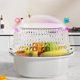 thumbnail image 4 of Kitchen Organizer Basket Food Safe Plastic Drainer Space Saving Storage Container For Vegetables Utensils Sturdy Easy Clean Multi Purpose Use, 4 of 5