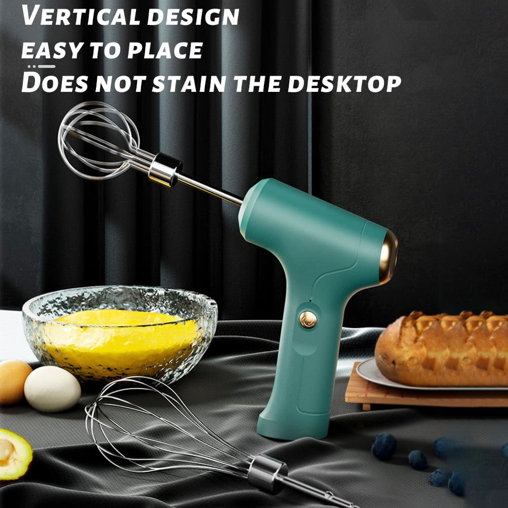Portable Electric Food Mixer Wireless Hand Blender-3 Speeds Powerful Dough Egg Beater Baking Cake Cream Whipper Kitchen Tool