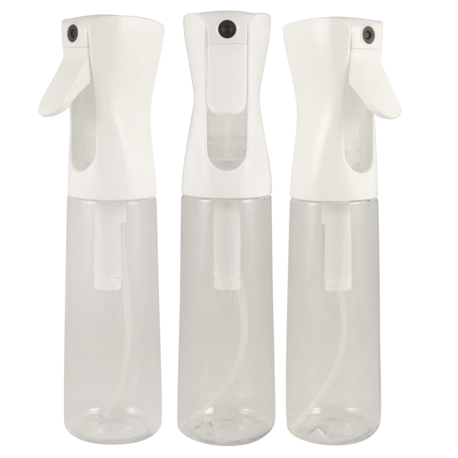 Houseables Continuous Spray Water Bottle, Hair Mist Sprayer, 3 Pack, 12