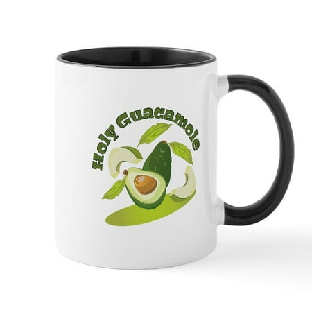 

CafePress - Holy Guacamole Mugs - 11 oz Ceramic Mug - Novelty Coffee Tea Cup