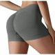 thumbnail image 3 of Jacenvly New Biker Shorts for Women Summer Casual Solid High Waisted Sports Shorts Stretchable Elastic Waist Biker Shorts Plus Size, 3 of 8
