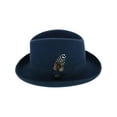 thumbnail image 2 of Epoch Hats Company  Wool Felt Homburg Godfather Hat with Feather (Men), 2 of 6