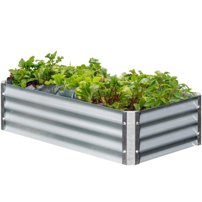 x 112 in x 10 in. Details about   Raised Garden Mega Bed Bundle Durable Galvanized Metal 40 in 