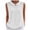 *White, variant on VBVC Women's Peter Pan Collar Sleeveless Blouse, Ladies' Waffle Woven Tank Top, Elegant Solid Color Work Shirt For Women,Black,S-2XL