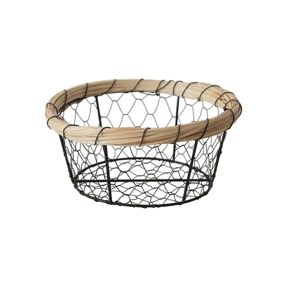 Elegant Iron Wire Fruit Bowl for Kitchen Countertop Decoration Space Saving Snacks Basket Produce Storage Container